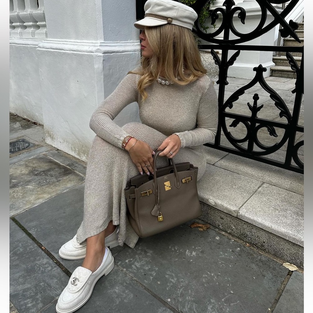 NWT Zara Metallic Knit Maxi Dress
